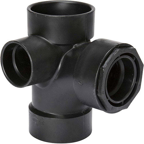 3X3X3X2ABS SAN T W/2RS OUTLET