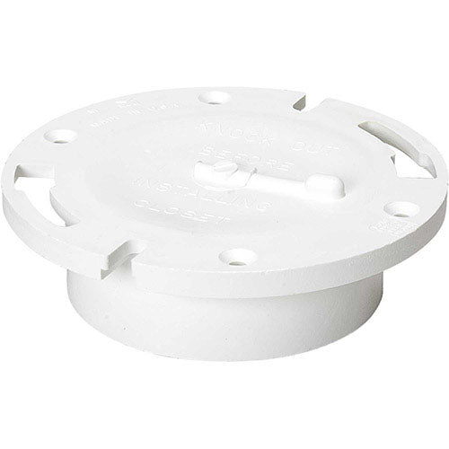 4X3 PVC DWV CLO FLG HUB W/KO