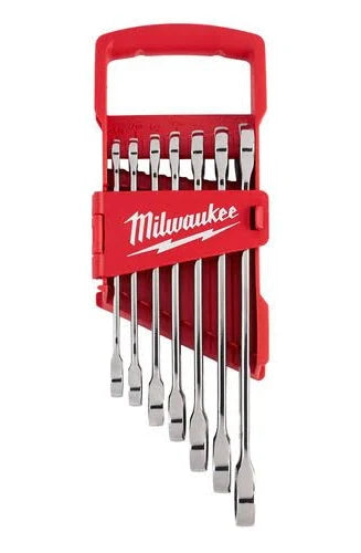 7pc Ratcheting Combination Wrench Set - SAE