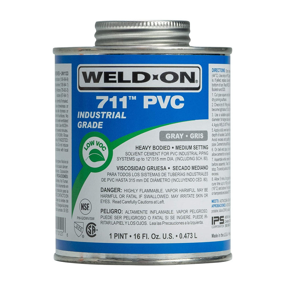PINT 711 PVC GLUE GRAY IPS