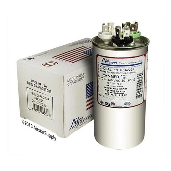 MOTOR CA OVAL 25/5 MFD 440 VAC