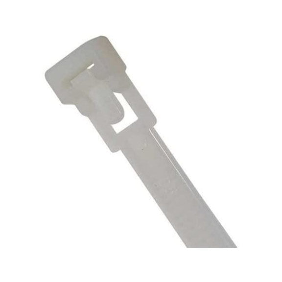 11.8" NAT 50LB ZIP TIE 100 PK