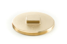 4" SO BRASS CLEAN OUT PLUG SQR
