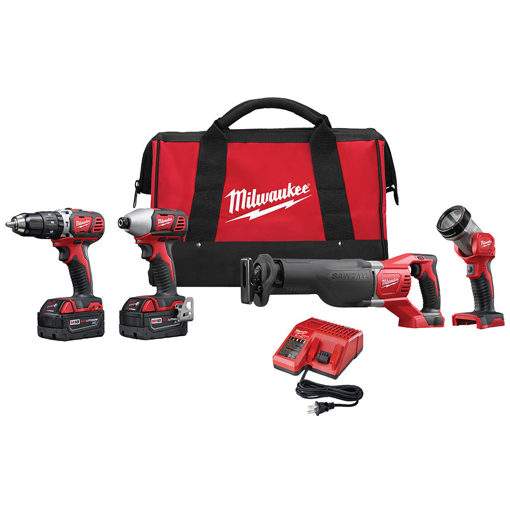 M18 4PC COMBO HD SW ID LT 2BAT