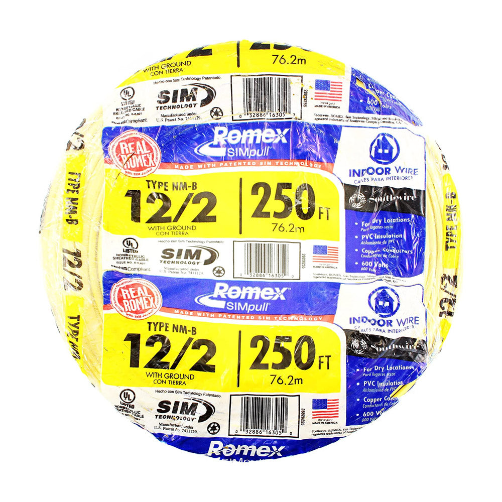 250' ROLL OF 12/2 ROMEX