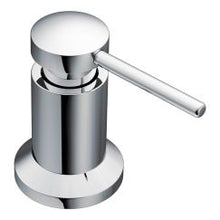 Chrome Deck Mounted Kitchen Soap Dispenser with Above the Sink Refillable Bottle