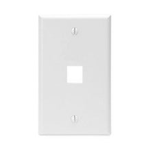 1G WH QUICK PORT WALL PLATE