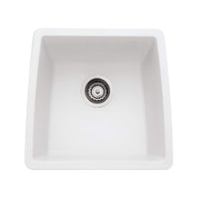 White PERFORMA SILGRANIT Undermount Bar Sink, 17.5" X 17"