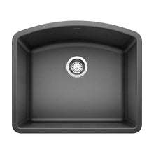 Diamond 24" x 21" Single Bowl Silgranit Undermount Kitchen Sink Anthracite