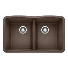 Diamond Silgranit 50/50 Double Bowl Undermount Kitchen Sink - 32"