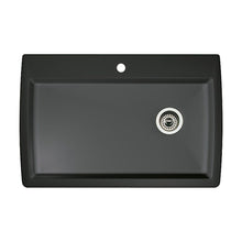 Anthracite DIAMOND SILGRANIT Drop-In or Undermount Kitchen Sink, 33.5" X 22"