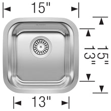 Stainless Steel STELLAR Undermount Bar Sink, 15" X 15"