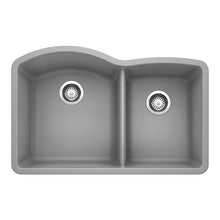Truffle DIAMOND SILGRANIT 60/40 Double Bowl Undermount Kitchen Sink, 32" X 21"