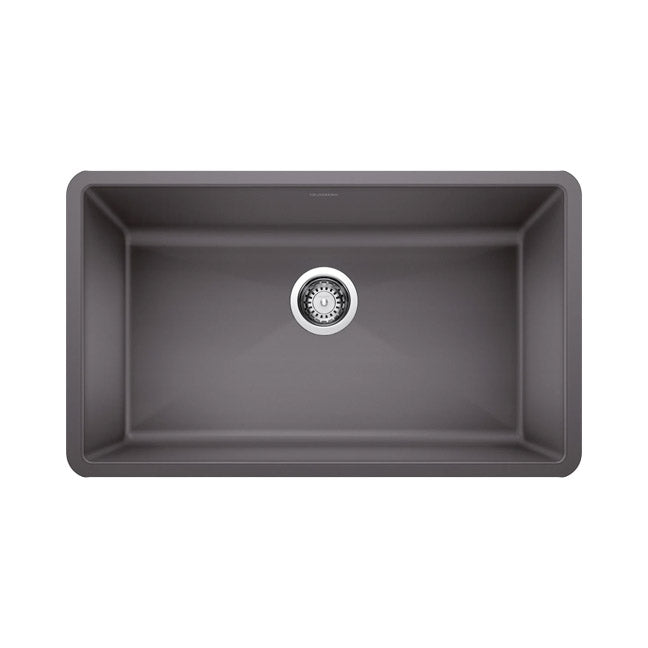 Cinder PRECIS SILGRANIT Super Single Undermount Kitchen Sink, 32" X 19"