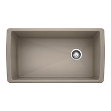 Truffle DIAMOND SILGRANIT Single Undermount Kitchen Sink, 33.5" X 18.5"