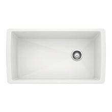 White 441767 DIAMOND SILGRANIT Single Undermount Kitchen Sink, 33.5" X 18.5"
