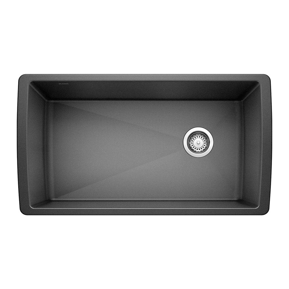 Diamond Single Bowl Kitchen Sink, Anthracite