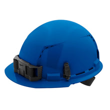 BOLT™ Blue Front Brim Vented Hard Hat w/4pt Ratcheting Suspension (USA) - Type 1, Class C