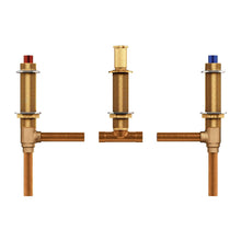 Brass Two Handle 3-Hole Roman Tub Valve Adjustable 1/2-Inch CC Connection