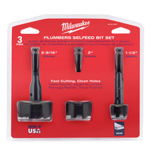 3 PC SELF FEED BIT PLUMBERS SE