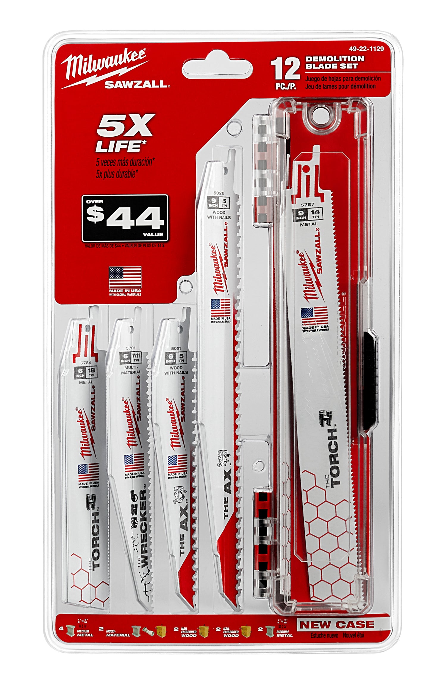 12PC DEMO SAWZALL BLADE SET