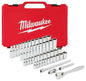 1/4" Drive 28pc Ratchet & Socket Set - Metric