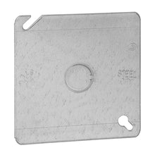 4" SQ BLANK COVER 1/2" KO FLAT