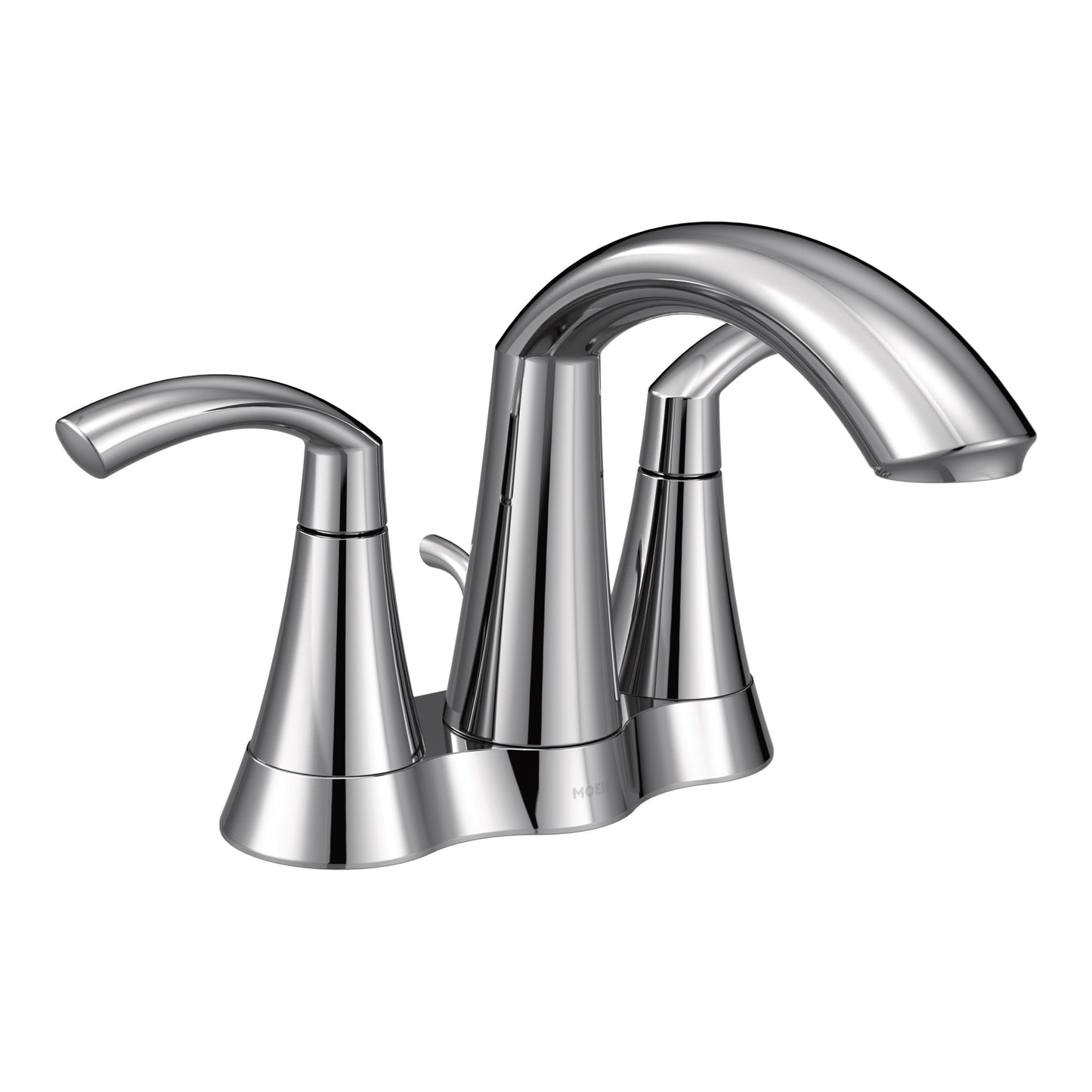 Glyde Chrome Two-Handle High Arc Centerset Bathroom Faucet