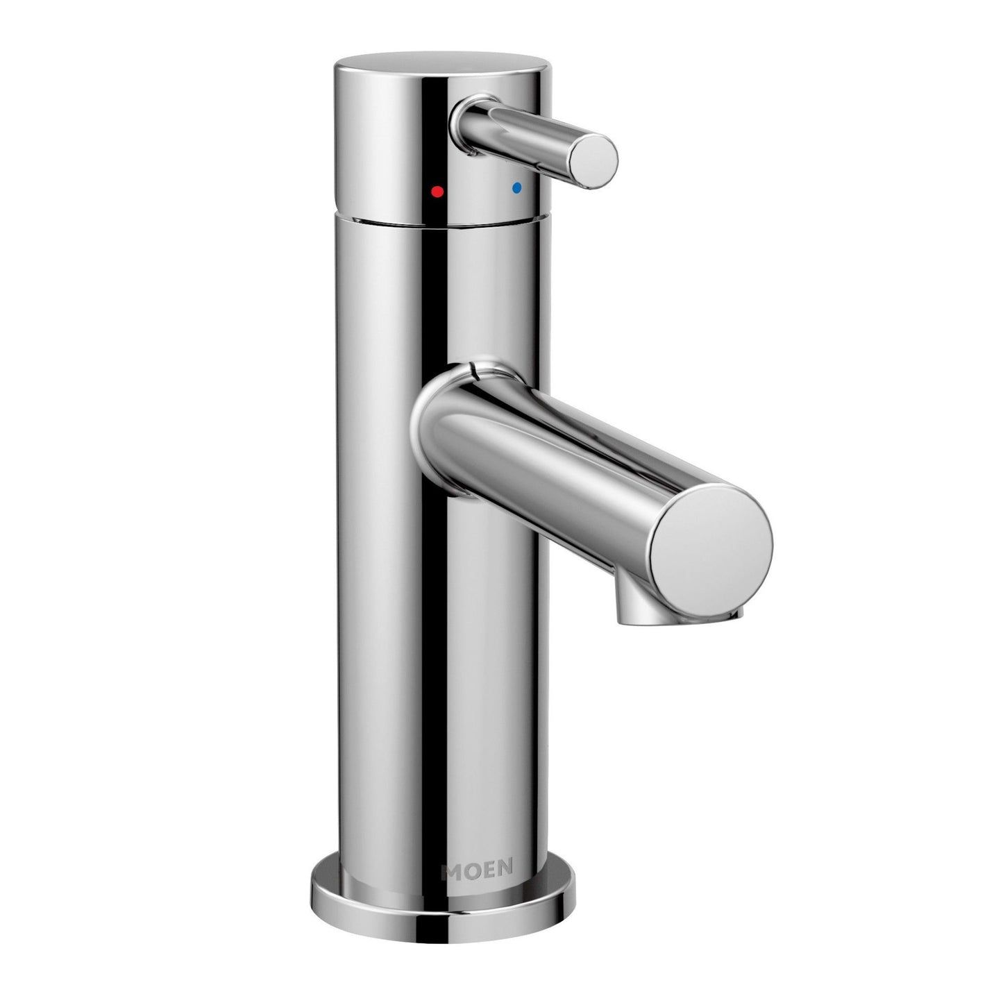 Align Chrome One-Handle Modern Bathroom Faucet with Drain Assembly and Optional Deckplate