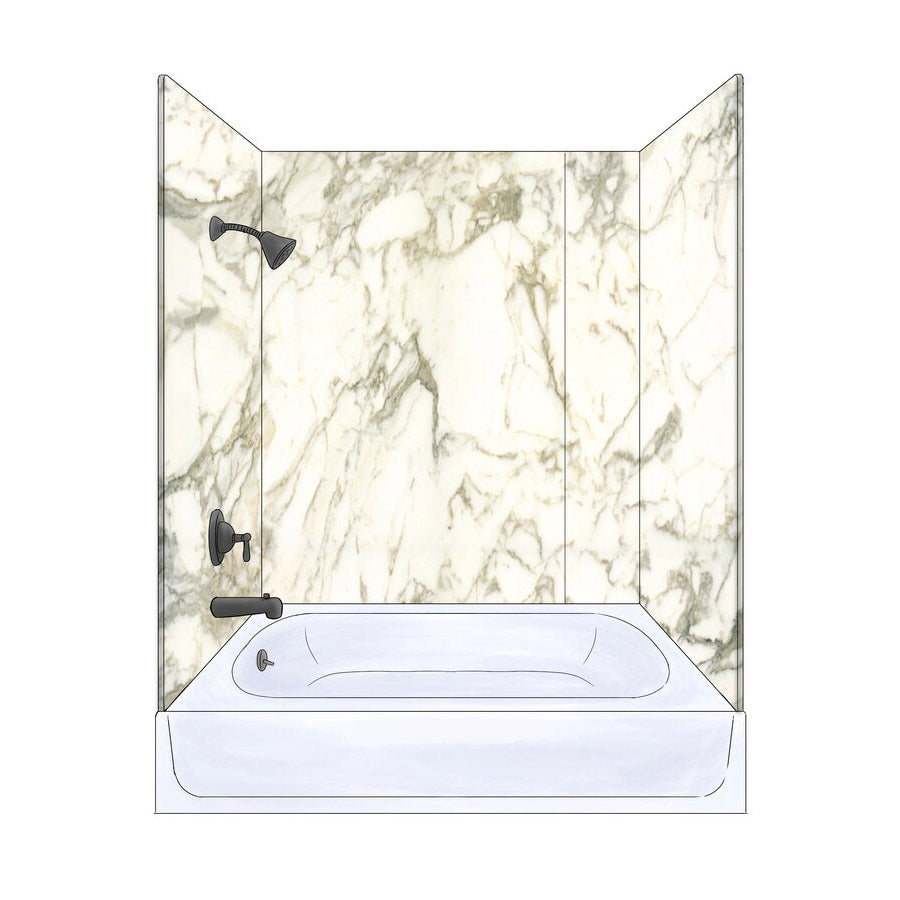 33X62 CALAC GOLD SHWR WALLKIT