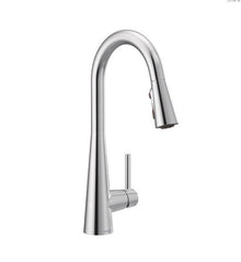 Sleek Chrome Pulldown Kitchen Faucet