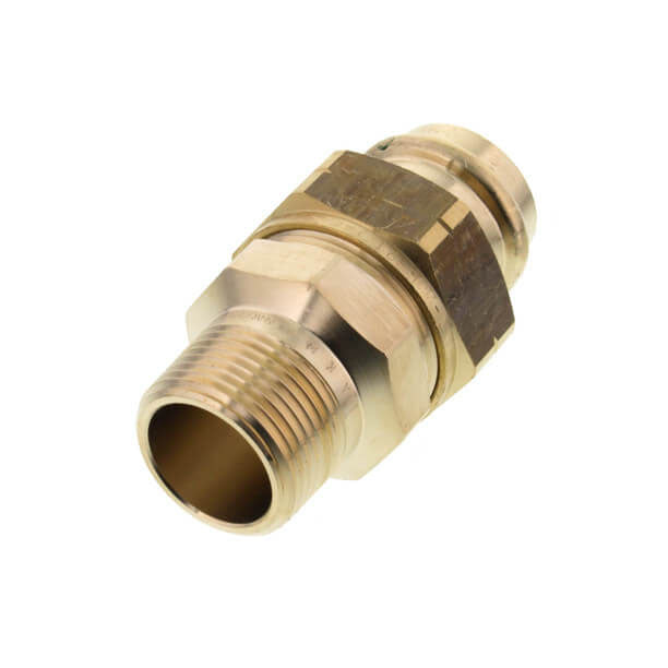 ProPress Zero Lead Bronze Union with Male 1-Inch by 1-Inch P x Male NPT
