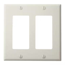 2-GANG DECORA COVER WH