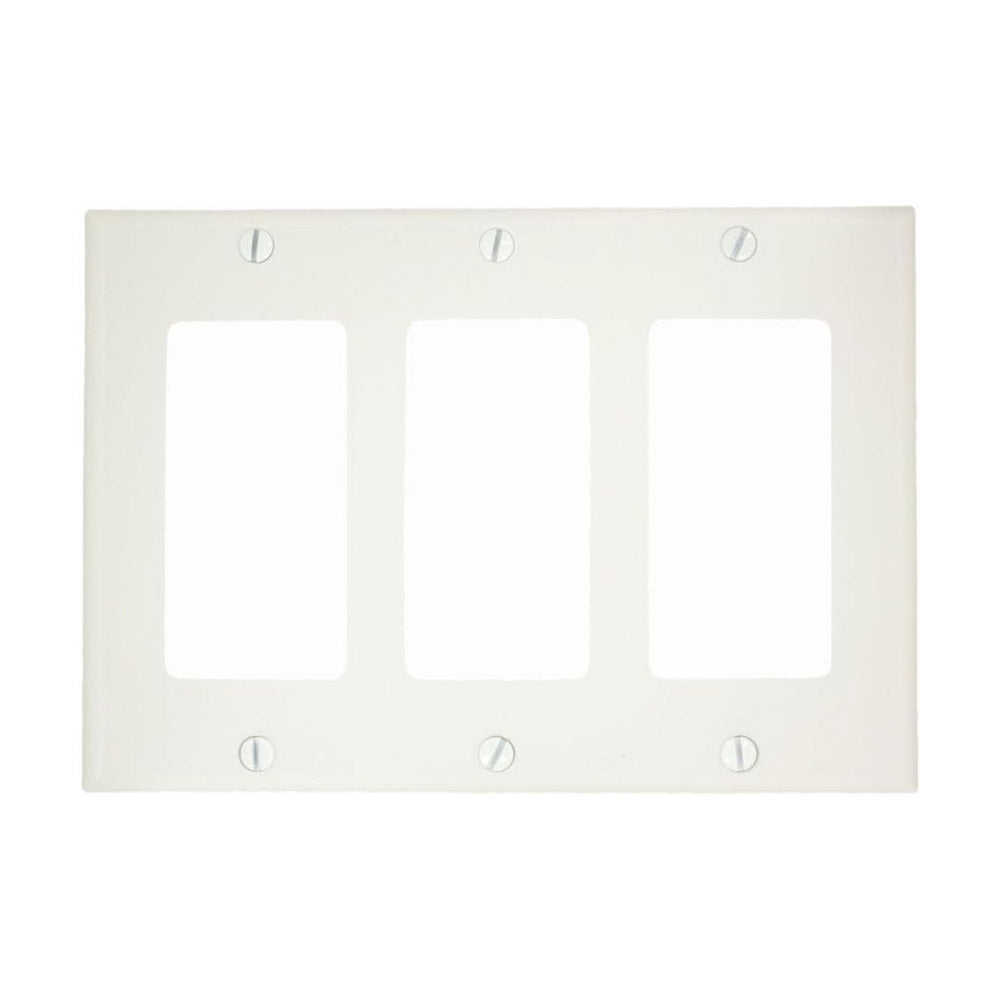 3-GANG DECORA COVER WH