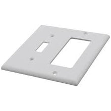 2 GANG DECORA/TOGGLE COVER WH