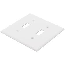 2-GANG TOGGLE COVER WH