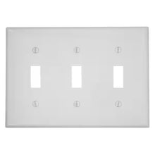 3-GANG TOGGLE COVER WH