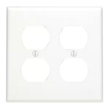 DUPLEX COVER 2-GANG WH