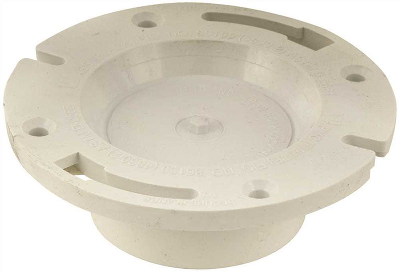 3X4 PVC FLUSH CLOSET RING W/KO