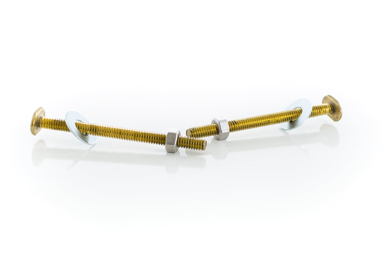 1PR 1/4 X 3-1/2 BRASS BOLT