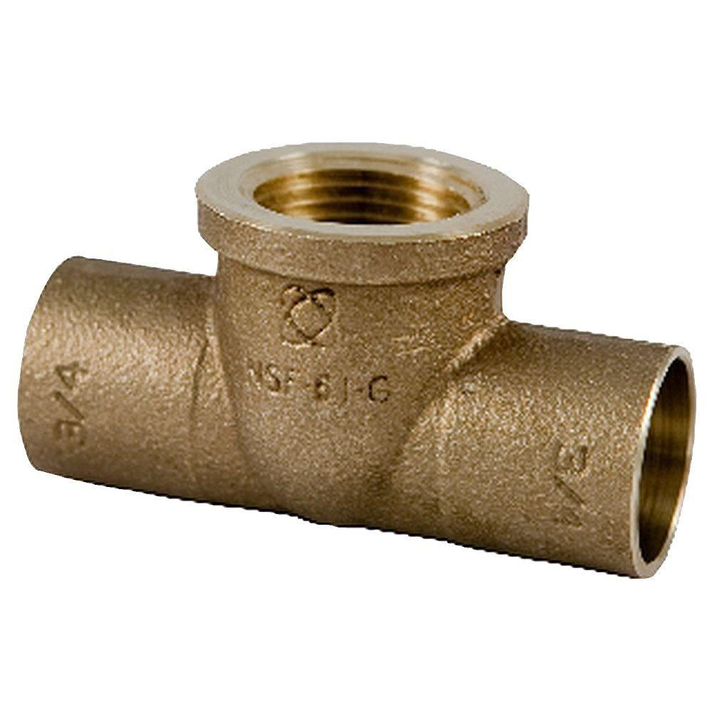 1/2CO X 1/2FPT CAST BR TEE