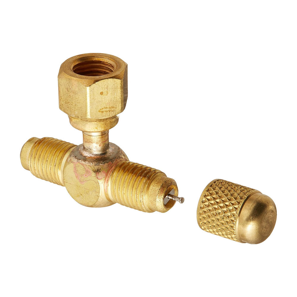 1/4" SWIVEL NUT TEE W/DEPRESSO