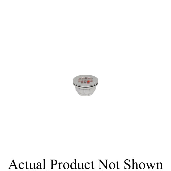 AB&A™ 63500 Rib Grip Receptor Base Shower Drain, 2 in, Solvent Weld, PVC Drain, Import