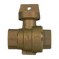 1-1/2" Ball Curb Stop - Brass - FNPT