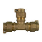 A.Y. McDonald 5140-119, 74760-22 Tube Tee, 3/4 in Nominal, -22 CTS Mac-Pak Compression End Style, Brass, Domestic