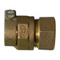 A.Y. McDonald 5142-124, 74754-33 Octagonal Straight Adapter, 3/4 in Nominal, -33 PEP-7 Mac-Pak Compression x FNPT End Style, Brass, Domestic