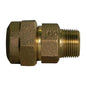 A.Y. McDonald 5182-266, 74753-3Q Octagonal Straight Coupling, 3/4 in Nominal, -3Q PEP McQuik Compression x MNPT End Style, Copper, Domestic