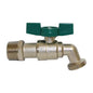 A.Y. McDonald 5420-279 72005 Quarter Turn Hose Bibb, 3/4 in Nominal, MNPT x Garden Hose Threaded End Style, Brass Body