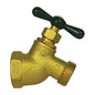 A.Y. McDonald 5420-287 72006 No-Kink Hose Bibb, 3/4 in Nominal, FNPT x Garden Hose Thread End Style, Brass Body, T-Handle Actuator
