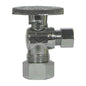 A.Y. McDonald 5421-235, 72082C Angle 1/4 Turn Supply Stop, 5/8 x 3/8 in Nominal, Compression, 125 psi, Brass Body, Polished Chrome, Import